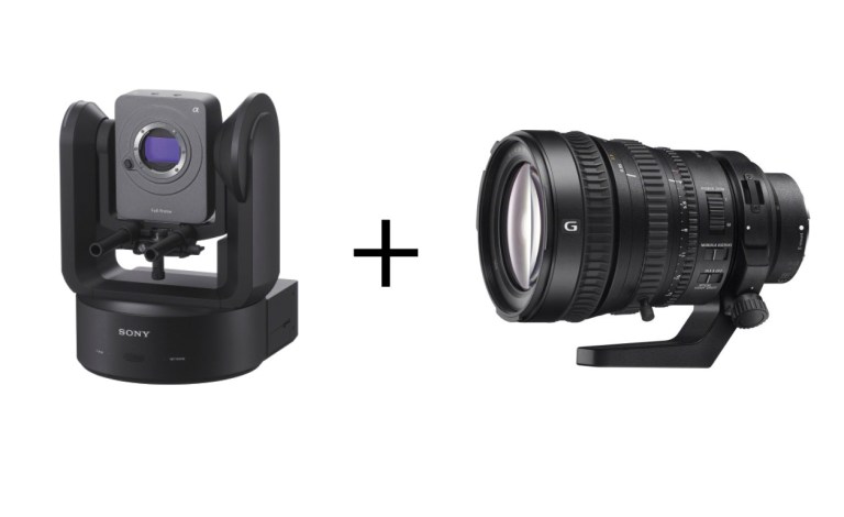 Sony ilme-fr7 camera and SELP28135G zoom lens