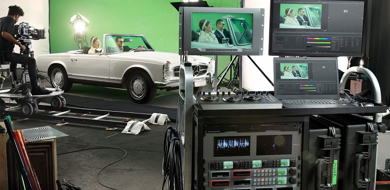 DIT Cart Camera Dolly Green Screen Film Studio Production