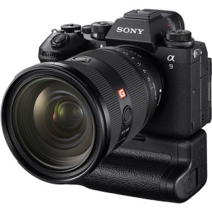 Sony ILCE-9M3 A9 mark III with battery grip and lens