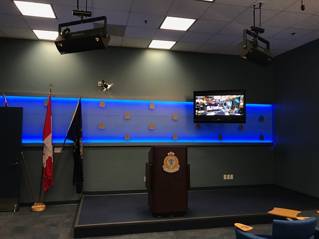 Vancouver Police Sony PTZ Switcher LED Lighting Podium Mic